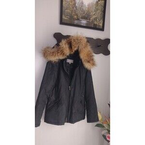 Ann Taylor Petite Fur Hoodie Jacket